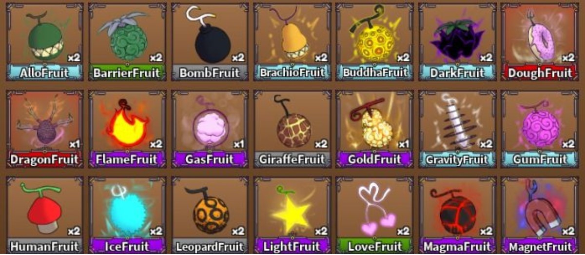 All King Legacy Fruit Tier List